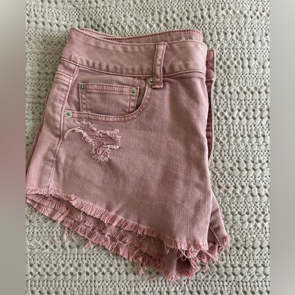 American Eagle Outfitters Jean Shorts Pink